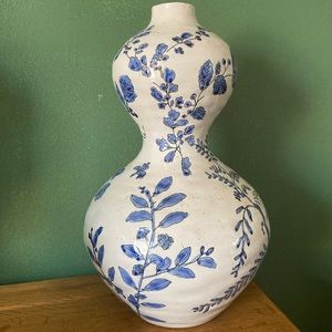 Lisa Ringwood curved floral vase for Anthropologie